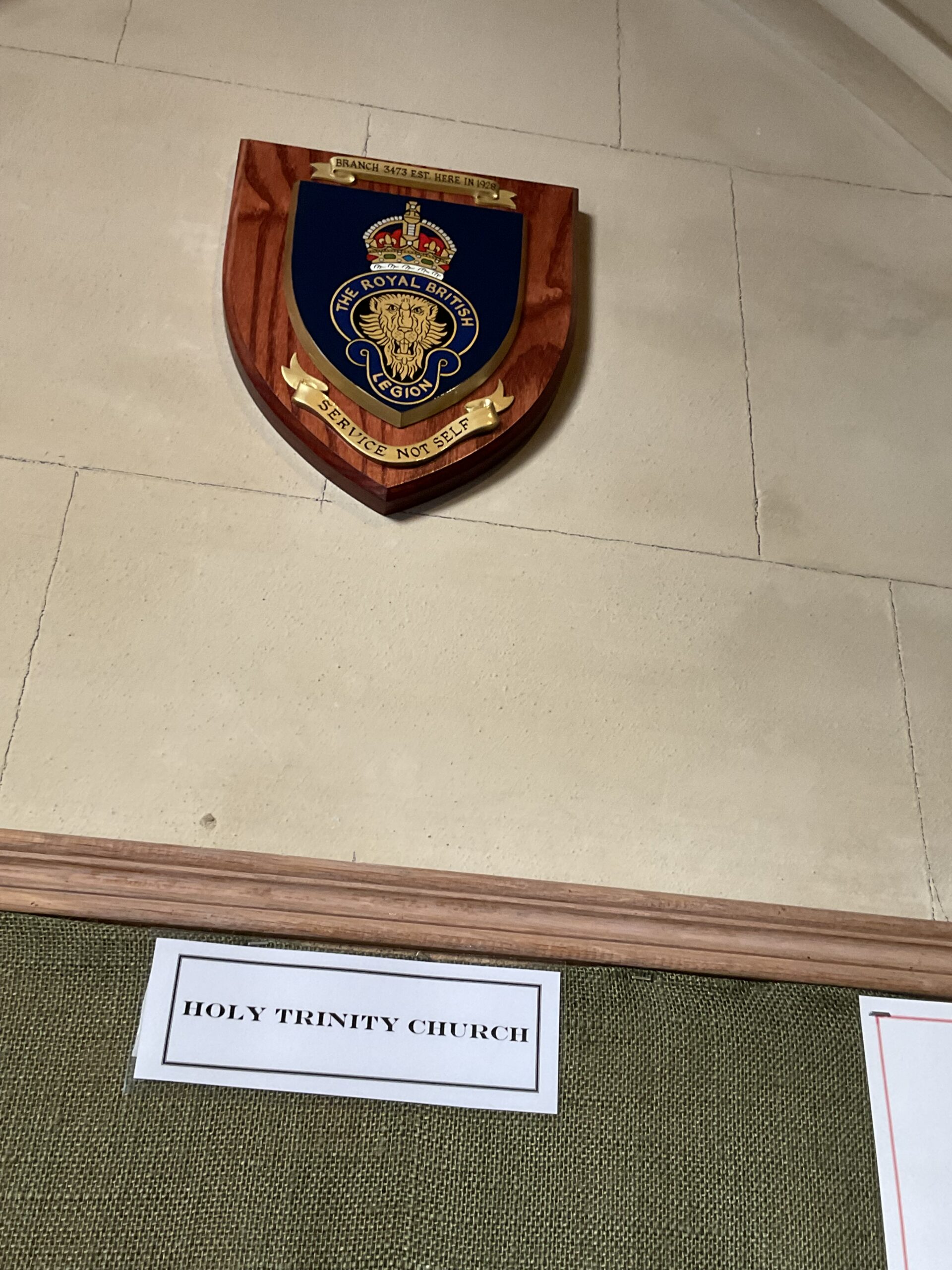 Shield unveiled before the 2025 AGM at Holy Trinity Nice (Rue de la Buffa) (2/2)